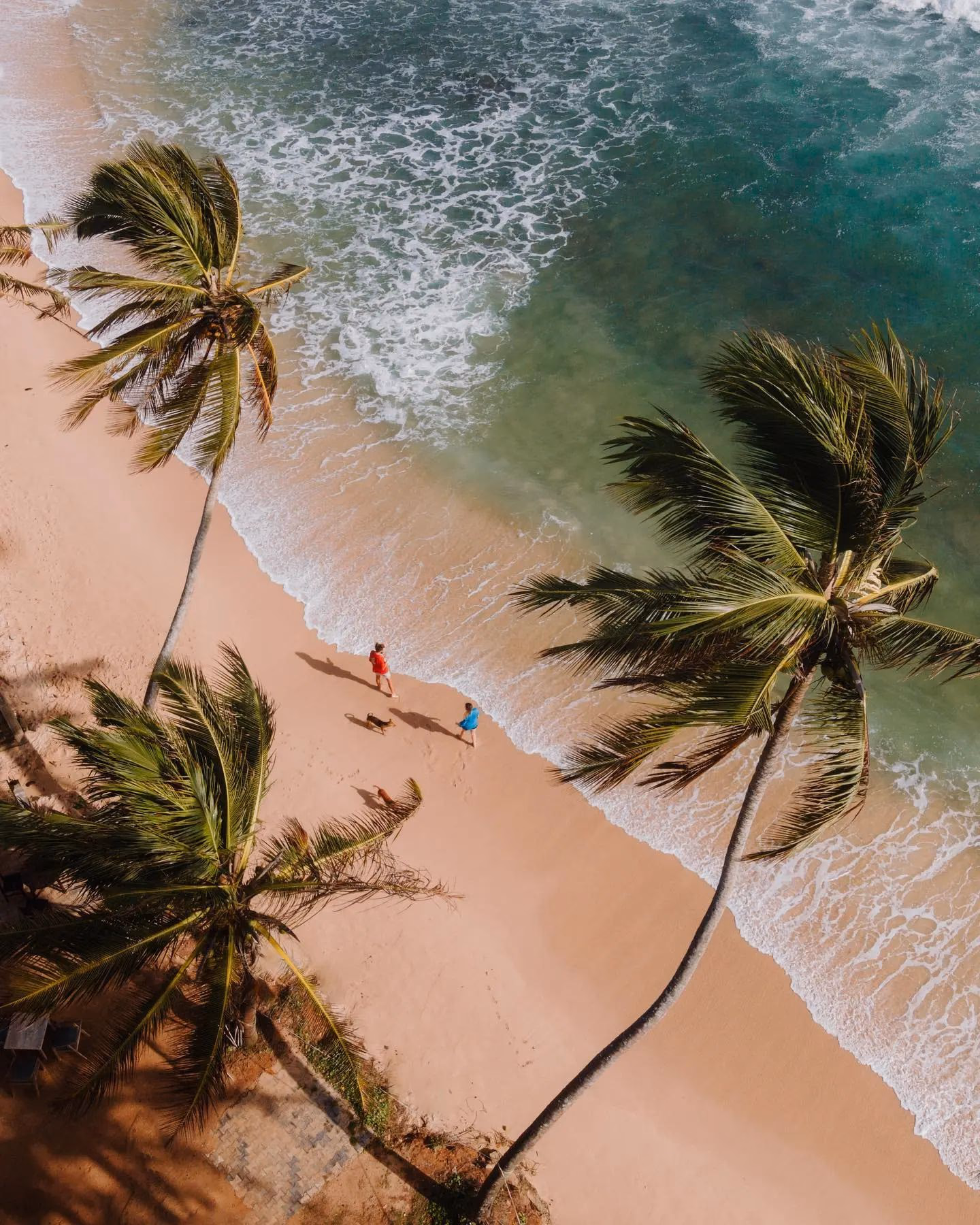 Relaxing on the golden sands of Ahangama beach, a short distance from K1 Villa.